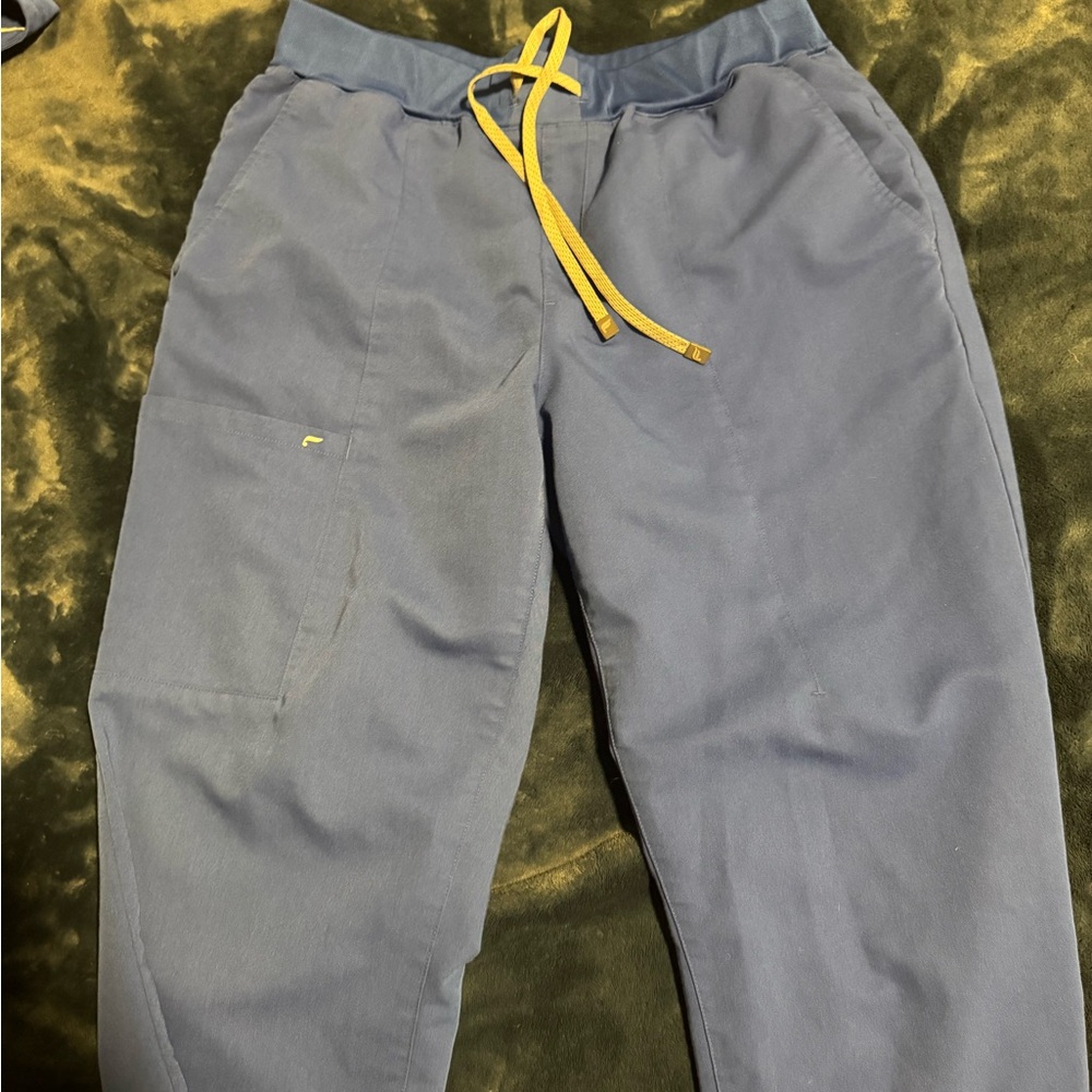 Fabletics Blue and Yellow Joggers Relaxed Fit